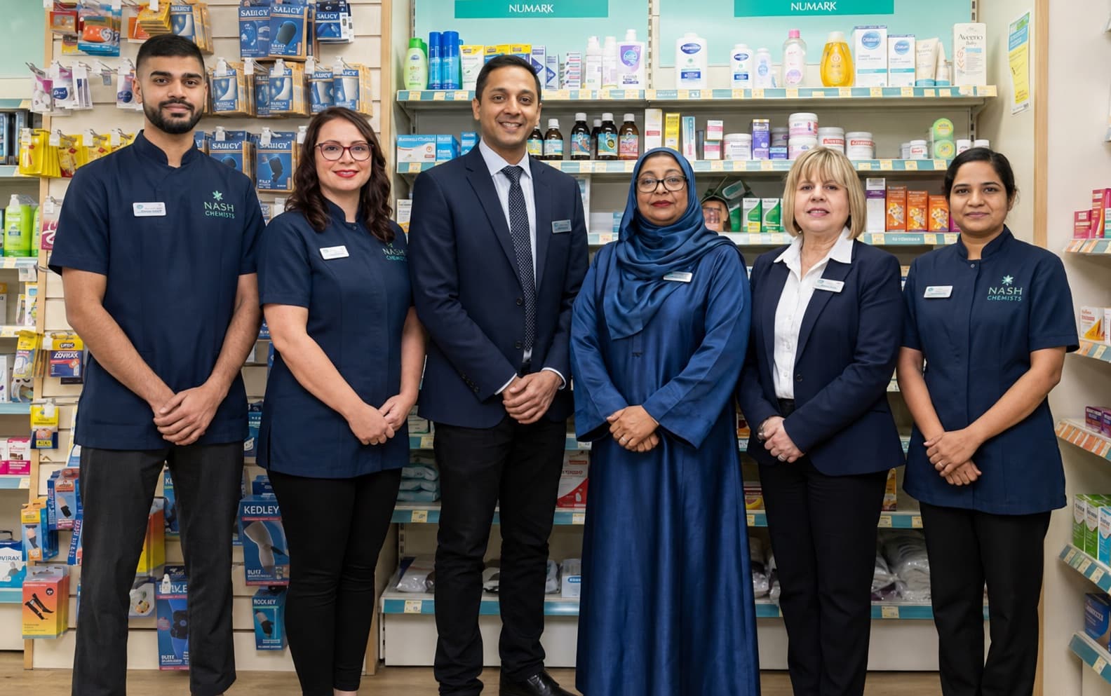 The Nash Chemists team at the pharmacy in Hemel Hempstead